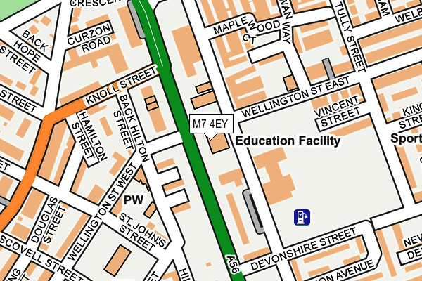 M7 4EY map - OS OpenMap – Local (Ordnance Survey) M7 4EY map - OS OpenMap – Local (Ordnance Survey)