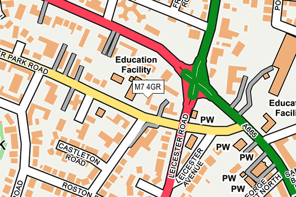 M7 4GR map - OS OpenMap – Local (Ordnance Survey) M7 4GR map - OS OpenMap – Local (Ordnance Survey)