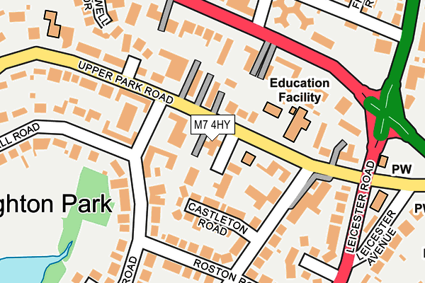 M7 4HY map - OS OpenMap – Local (Ordnance Survey) M7 4HY map - OS OpenMap – Local (Ordnance Survey)