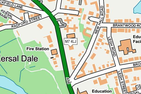 M7 4LJ map - OS OpenMap – Local (Ordnance Survey) M7 4LJ map - OS OpenMap – Local (Ordnance Survey)