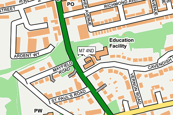 M7 4ND map - OS OpenMap – Local (Ordnance Survey) M7 4ND map - OS OpenMap – Local (Ordnance Survey)