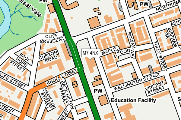 M7 4NX map - OS OpenMap – Local (Ordnance Survey) M7 4NX map - OS OpenMap – Local (Ordnance Survey)