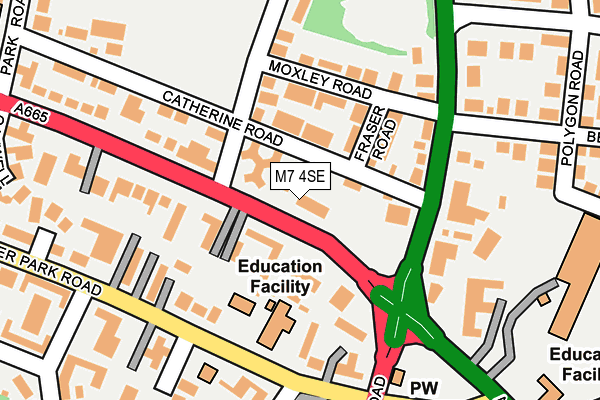M7 4SE map - OS OpenMap – Local (Ordnance Survey) M7 4SE map - OS OpenMap – Local (Ordnance Survey)