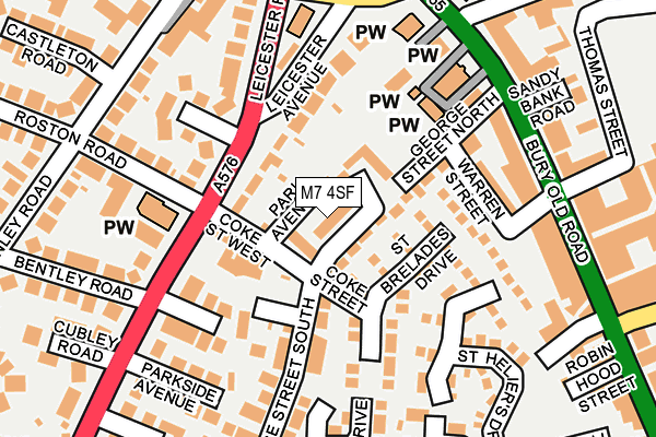 M7 4SF map - OS OpenMap – Local (Ordnance Survey) M7 4SF map - OS OpenMap – Local (Ordnance Survey)