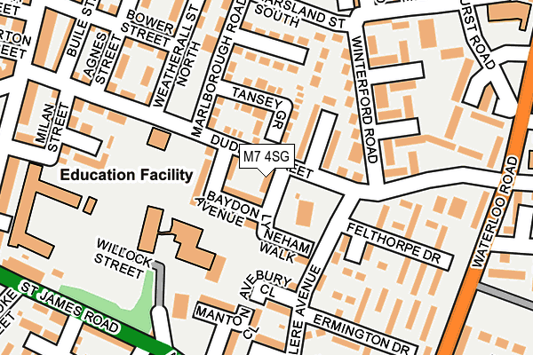 M7 4SG map - OS OpenMap – Local (Ordnance Survey) M7 4SG map - OS OpenMap – Local (Ordnance Survey)