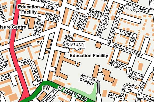 M7 4SQ map - OS OpenMap – Local (Ordnance Survey) M7 4SQ map - OS OpenMap – Local (Ordnance Survey)