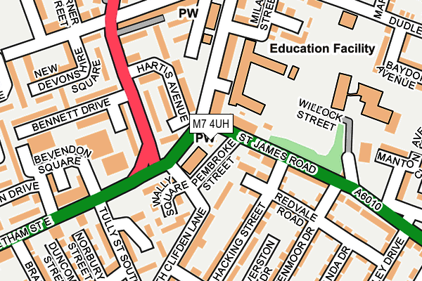 M7 4UH map - OS OpenMap – Local (Ordnance Survey) M7 4UH map - OS OpenMap – Local (Ordnance Survey)