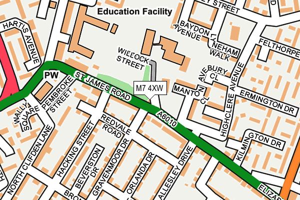 M7 4XW map - OS OpenMap – Local (Ordnance Survey) M7 4XW map - OS OpenMap – Local (Ordnance Survey)
