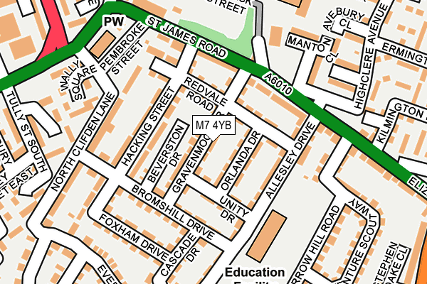 M7 4YB map - OS OpenMap – Local (Ordnance Survey) M7 4YB map - OS OpenMap – Local (Ordnance Survey)
