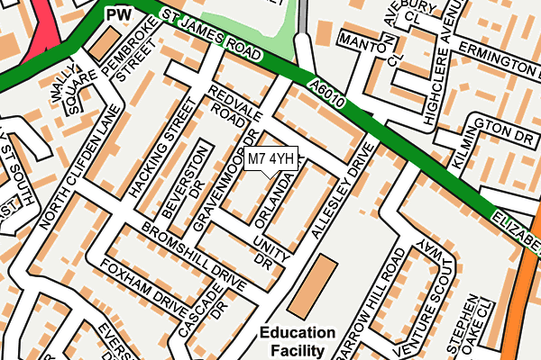 M7 4YH map - OS OpenMap – Local (Ordnance Survey) M7 4YH map - OS OpenMap – Local (Ordnance Survey)