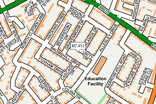 M7 4YJ map - OS OpenMap – Local (Ordnance Survey) M7 4YJ map - OS OpenMap – Local (Ordnance Survey)