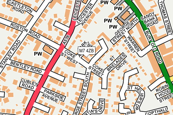 M7 4ZB map - OS OpenMap – Local (Ordnance Survey) M7 4ZB map - OS OpenMap – Local (Ordnance Survey)