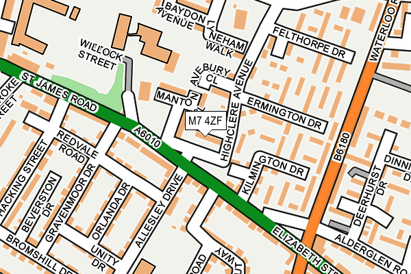 M7 4ZF map - OS OpenMap – Local (Ordnance Survey) M7 4ZF map - OS OpenMap – Local (Ordnance Survey)