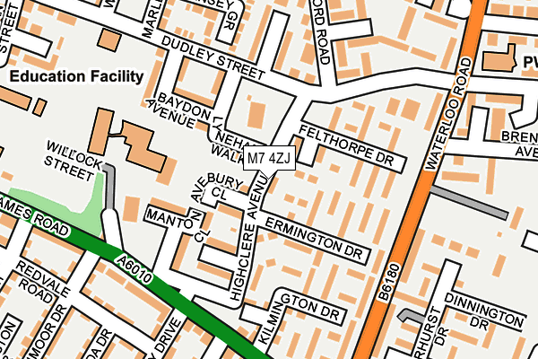 M7 4ZJ map - OS OpenMap – Local (Ordnance Survey) M7 4ZJ map - OS OpenMap – Local (Ordnance Survey)