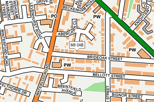 M8 0AB map - OS OpenMap – Local (Ordnance Survey) M8 0AB map - OS OpenMap – Local (Ordnance Survey)