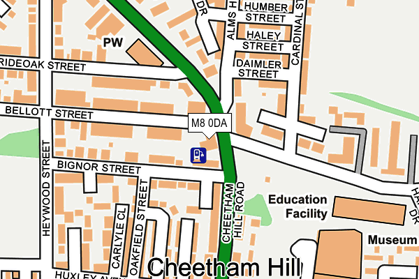 M8 0DA map - OS OpenMap – Local (Ordnance Survey) M8 0DA map - OS OpenMap – Local (Ordnance Survey)