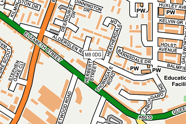 M8 0DG map - OS OpenMap – Local (Ordnance Survey) M8 0DG map - OS OpenMap – Local (Ordnance Survey)