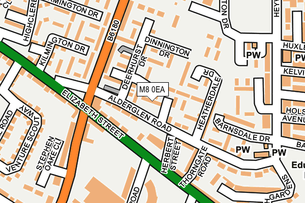 M8 0EA map - OS OpenMap – Local (Ordnance Survey) M8 0EA map - OS OpenMap – Local (Ordnance Survey)