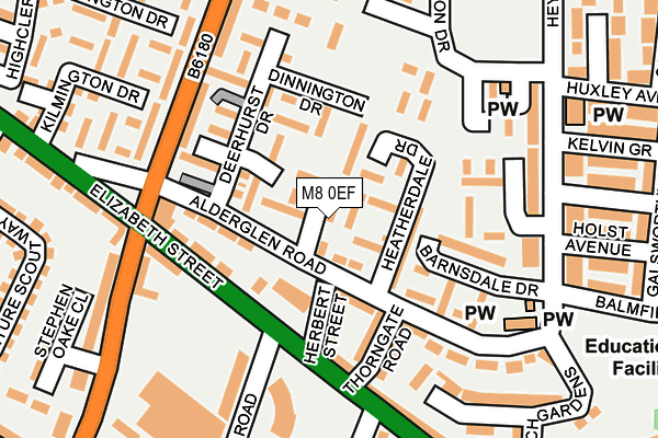 M8 0EF map - OS OpenMap – Local (Ordnance Survey) M8 0EF map - OS OpenMap – Local (Ordnance Survey)
