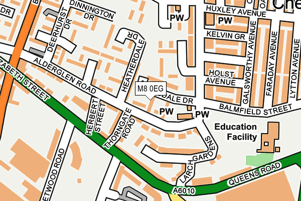 M8 0EG map - OS OpenMap – Local (Ordnance Survey) M8 0EG map - OS OpenMap – Local (Ordnance Survey)