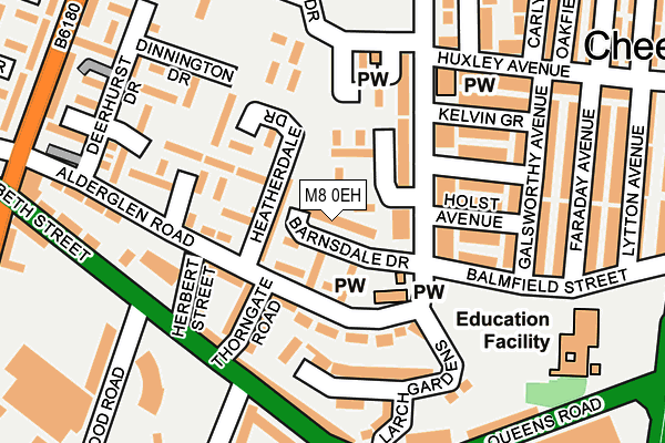 M8 0EH map - OS OpenMap – Local (Ordnance Survey) M8 0EH map - OS OpenMap – Local (Ordnance Survey)