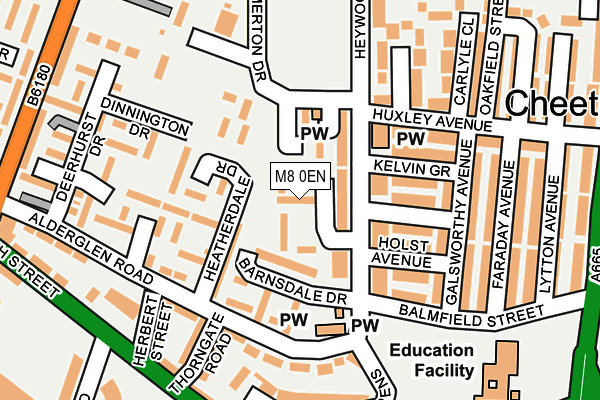 M8 0EN map - OS OpenMap – Local (Ordnance Survey) M8 0EN map - OS OpenMap – Local (Ordnance Survey)
