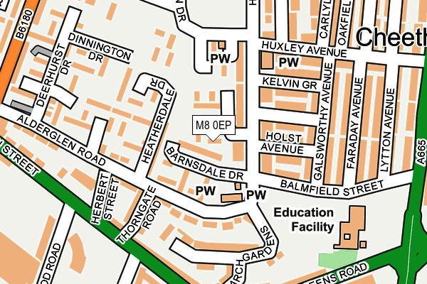M8 0EP map - OS OpenMap – Local (Ordnance Survey) M8 0EP map - OS OpenMap – Local (Ordnance Survey)