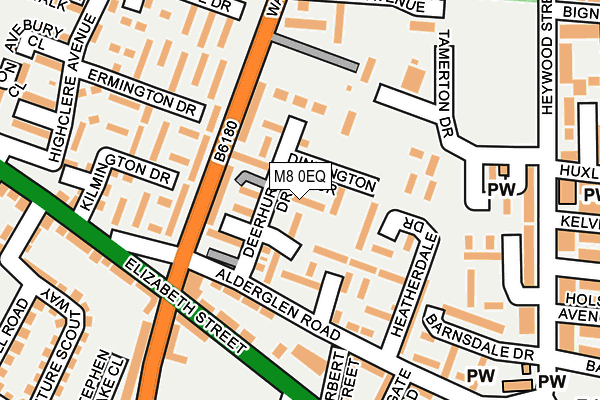M8 0EQ map - OS OpenMap – Local (Ordnance Survey) M8 0EQ map - OS OpenMap – Local (Ordnance Survey)