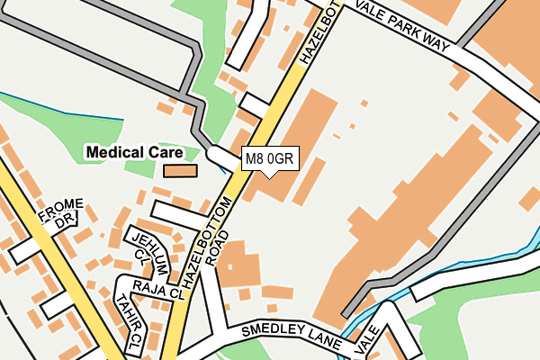 M8 0GR map - OS OpenMap – Local (Ordnance Survey) M8 0GR map - OS OpenMap – Local (Ordnance Survey)
