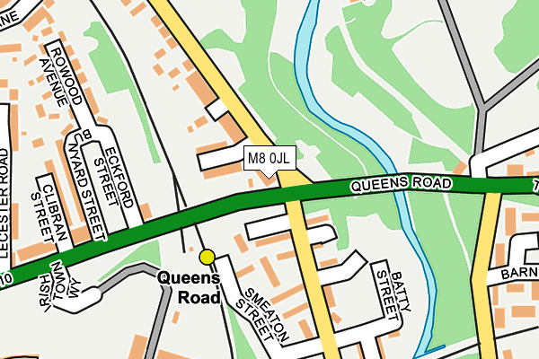 M8 0JL map - OS OpenMap – Local (Ordnance Survey) M8 0JL map - OS OpenMap – Local (Ordnance Survey)