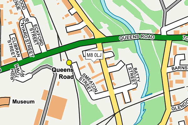 M8 0LJ map - OS OpenMap – Local (Ordnance Survey) M8 0LJ map - OS OpenMap – Local (Ordnance Survey)