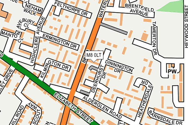 M8 0LT map - OS OpenMap – Local (Ordnance Survey) M8 0LT map - OS OpenMap – Local (Ordnance Survey)