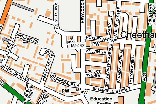 M8 0NZ map - OS OpenMap – Local (Ordnance Survey) M8 0NZ map - OS OpenMap – Local (Ordnance Survey)