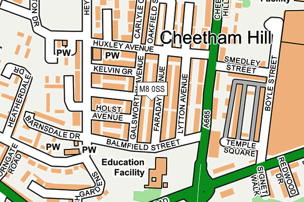 M8 0SS map - OS OpenMap – Local (Ordnance Survey) M8 0SS map - OS OpenMap – Local (Ordnance Survey)