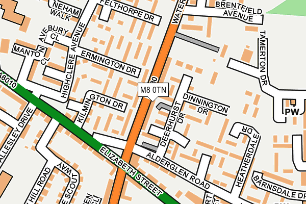 M8 0TN map - OS OpenMap – Local (Ordnance Survey) M8 0TN map - OS OpenMap – Local (Ordnance Survey)
