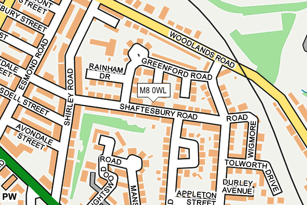 M8 0WL map - OS OpenMap – Local (Ordnance Survey) M8 0WL map - OS OpenMap – Local (Ordnance Survey)