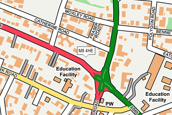 M8 4HE map - OS OpenMap – Local (Ordnance Survey) M8 4HE map - OS OpenMap – Local (Ordnance Survey)