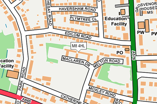 M8 4HL map - OS OpenMap – Local (Ordnance Survey) M8 4HL map - OS OpenMap – Local (Ordnance Survey)