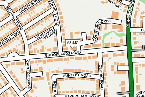 M8 4JG map - OS OpenMap – Local (Ordnance Survey) M8 4JG map - OS OpenMap – Local (Ordnance Survey)