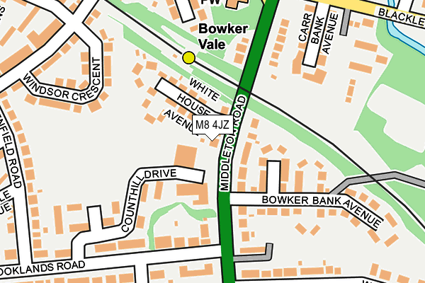 M8 4JZ map - OS OpenMap – Local (Ordnance Survey) M8 4JZ map - OS OpenMap – Local (Ordnance Survey)