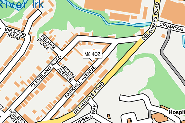 M8 4QZ map - OS OpenMap – Local (Ordnance Survey) M8 4QZ map - OS OpenMap – Local (Ordnance Survey)