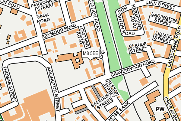 M8 5EE map - OS OpenMap – Local (Ordnance Survey) M8 5EE map - OS OpenMap – Local (Ordnance Survey)