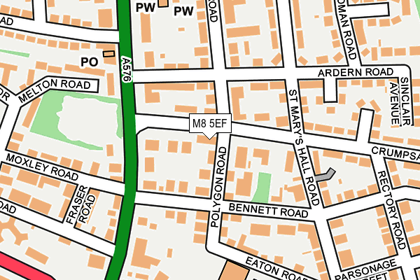 M8 5EF map - OS OpenMap – Local (Ordnance Survey) M8 5EF map - OS OpenMap – Local (Ordnance Survey)
