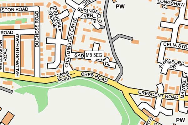 M8 5EG map - OS OpenMap – Local (Ordnance Survey) M8 5EG map - OS OpenMap – Local (Ordnance Survey)