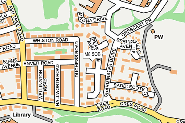 M8 5QB map - OS OpenMap – Local (Ordnance Survey) M8 5QB map - OS OpenMap – Local (Ordnance Survey)