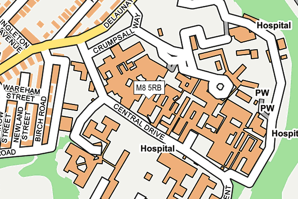 M8 5RB map - OS OpenMap – Local (Ordnance Survey) M8 5RB map - OS OpenMap – Local (Ordnance Survey)