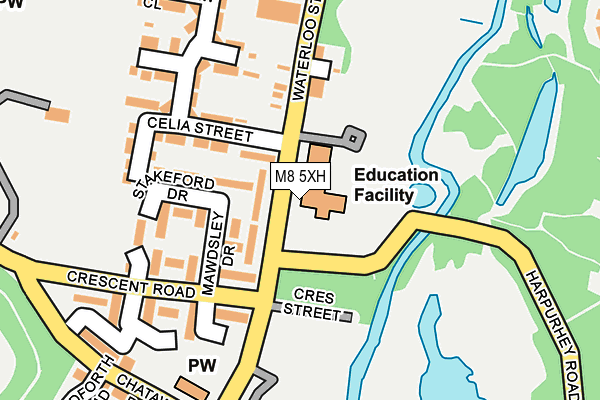 M8 5XH map - OS OpenMap – Local (Ordnance Survey) M8 5XH map - OS OpenMap – Local (Ordnance Survey)