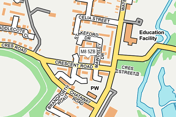 M8 5ZB map - OS OpenMap – Local (Ordnance Survey) M8 5ZB map - OS OpenMap – Local (Ordnance Survey)