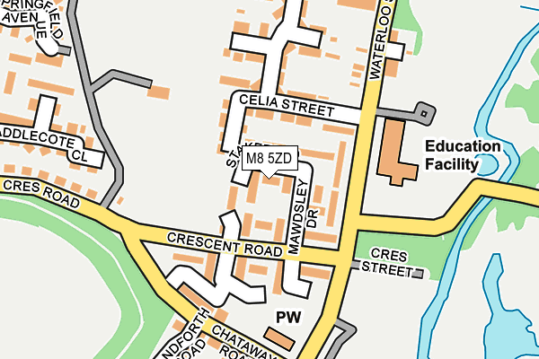 M8 5ZD map - OS OpenMap – Local (Ordnance Survey) M8 5ZD map - OS OpenMap – Local (Ordnance Survey)