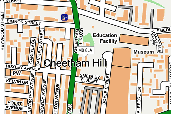 M8 8JA map - OS OpenMap – Local (Ordnance Survey) M8 8JA map - OS OpenMap – Local (Ordnance Survey)